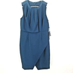 Adrianna Papell Blue Sheath Dress